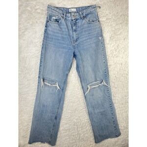Zara Women's Jeans Denim Ripped Distressed Size 8‎ Blue